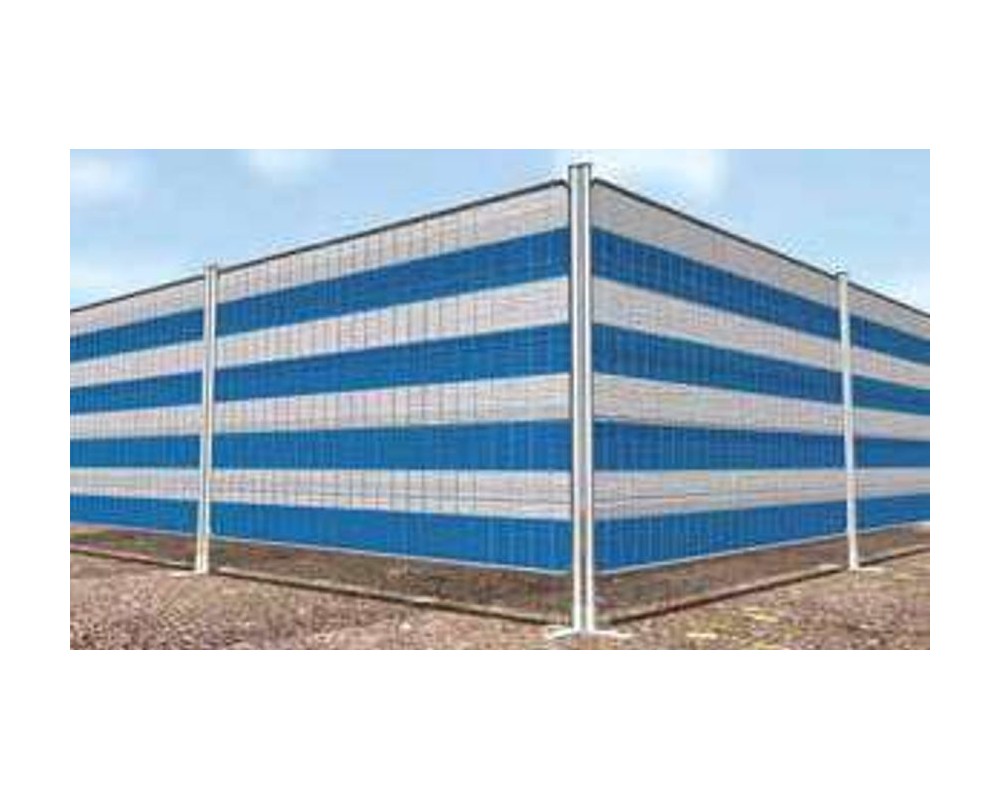 Malla ocultación PE/RF 80%  azul y blanca rollo 2x50m (100m²)