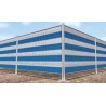 Malla ocultación PE/RF 80%  azul y blanca rollo 2x50m (100m²)