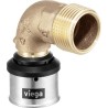 Codo de empalme 90° bronce macho Smartpress Viega 6714