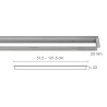 Rejilla floral con marco inox cepillado hasta 23mm Schlüter KERDI-LINE-IF-E KLIFE23EB