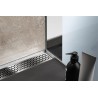 Rejilla floral con marco inox cepillado hasta 23mm Schlüter KERDI-LINE-IF-E KLIFE23EB