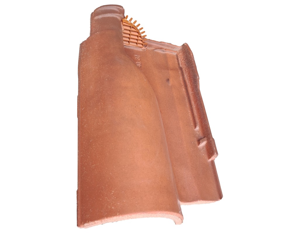 Teja ventilación con rejilla Monier Galleane 10 roja