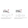 Soporte regulable de baja altura 10-15mm con cabezal para baldosas STAR T