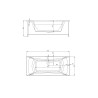 Bañera de hidromasaje rectangular Kinedo Concerto