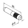Clavija tubillón conector inox 316 Ø5x25mm Easy Glass 3005
