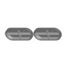 Tapón doble para canal CK300 Zehnder 990322024