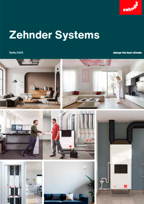 Catálogo tarifa de Zehnder Systems